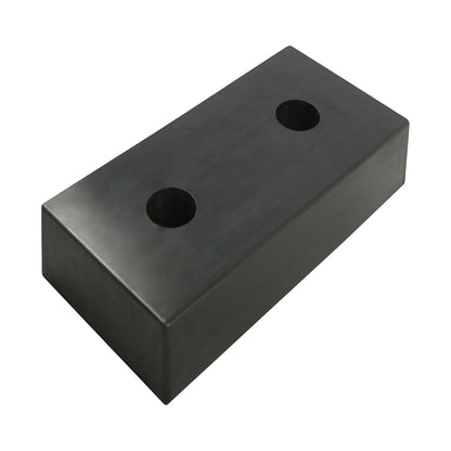 Buffer bumper, rubber, black, LxWxH 500 x 250 x 100 mm.