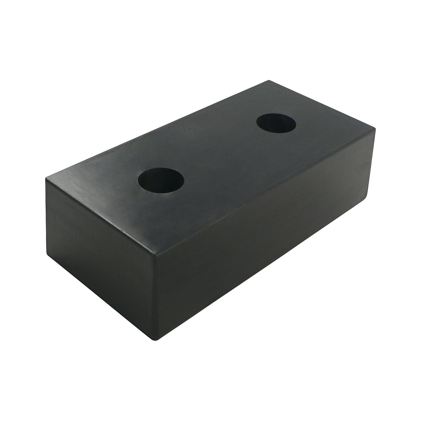 Buffer bumper, rubber, black, LxWxH 500 x 250 x 140 mm.