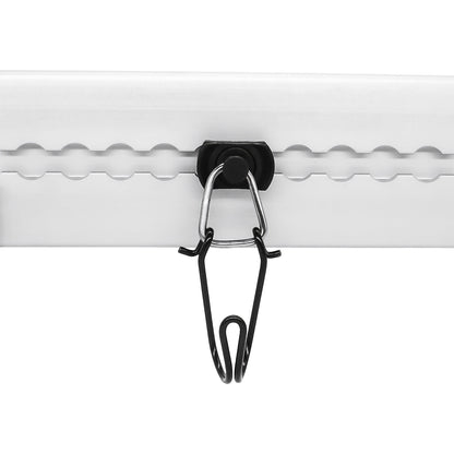 Airline hook, steel, pack of 10, black.