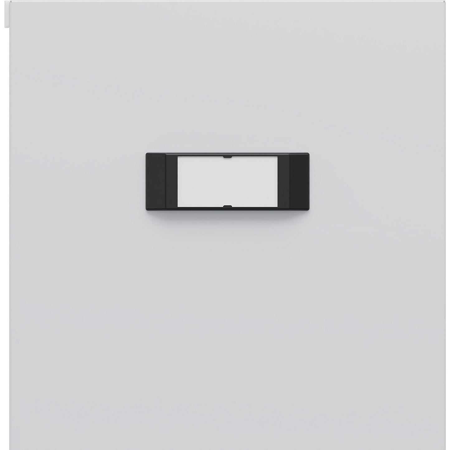 Plastic label frame, plug-in, Evolo PLUS, with label.