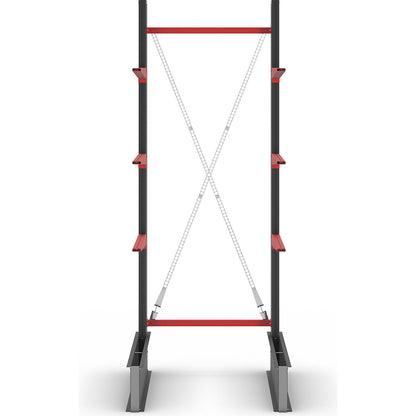 Cantilever racking unit Attillo heavy, single sided, HxW 3000 x 1000 mm, cantilever arm 1000 mm, standard shelf unit.