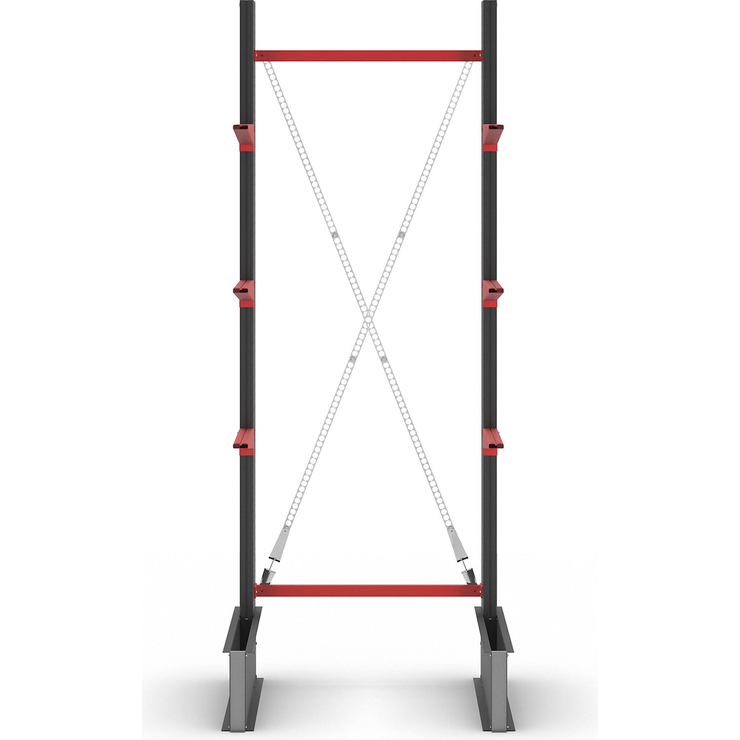 Cantilever racking unit Attillo heavy, single sided, HxW 3000 x 1000 mm, cantilever arm 600 mm, standard shelf unit.