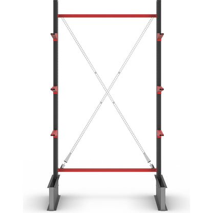 Cantilever racking unit Attillo heavy, single sided, HxW 3000 x 1500 mm, cantilever arm 600 mm, standard shelf unit.