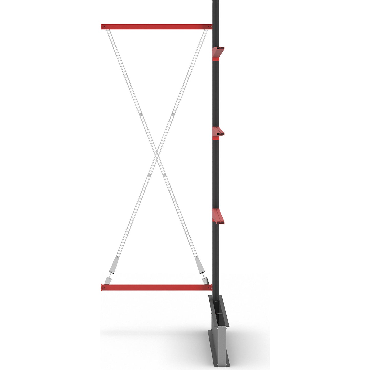 Cantilever racking unit Attillo heavy, single sided, HxW 3000 x 1000 mm, cantilever arm 1000 mm, extension shelf unit.
