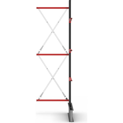Cantilever racking unit Attillo heavy, single sided, HxW 3500 x 1000 mm, cantilever arm 1000 mm, extension shelf unit.