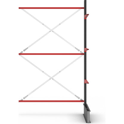 Cantilever racking unit Attillo heavy, single sided, HxW 3500 x 2000 mm, cantilever arm 1000 mm, extension shelf unit.