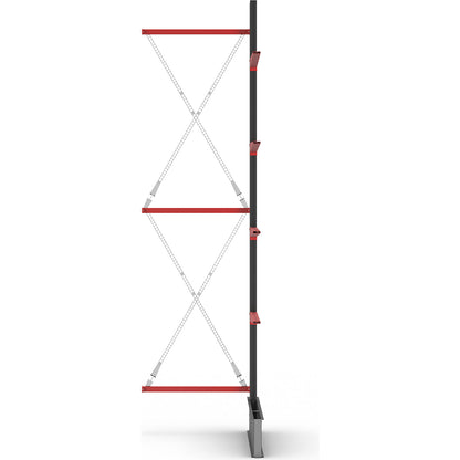 Cantilever racking unit Attillo heavy, single sided, HxW 4000 x 1000 mm, cantilever arm 1000 mm, extension shelf unit.
