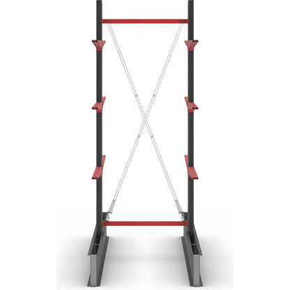 Cantilever racking unit Attillo heavy, double sided, HxW 3000 x 1000 mm, cantilever arm 1000 mm, standard shelf unit.