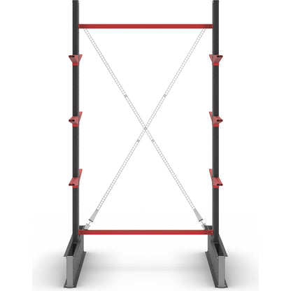 Cantilever racking unit Attillo heavy, double sided, HxW 3000 x 1500 mm, cantilever arm 600 mm, standard shelf unit.