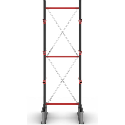 Cantilever racking unit Attillo heavy, double sided, HxW 3500 x 1000 mm, cantilever arm 600 mm, standard shelf unit.