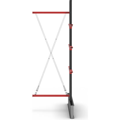 Cantilever racking unit Attillo heavy, double sided, HxW 3000 x 1000 mm, cantilever arm 600 mm, extension shelf unit.