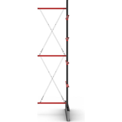Cantilever racking unit Attillo heavy, double sided, HxW 4000 x 1000 mm, cantilever arm 1000 mm, extension shelf unit.