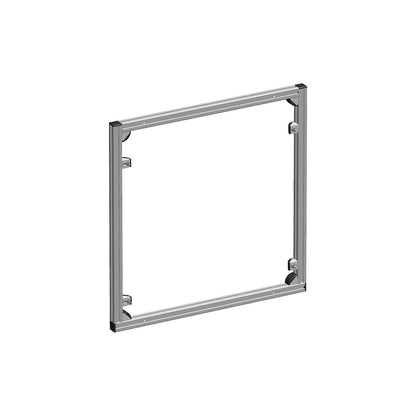 Wall shelf unit for open fronted storage bins, can be fitted out as required, HxW 670 x 660 mm.