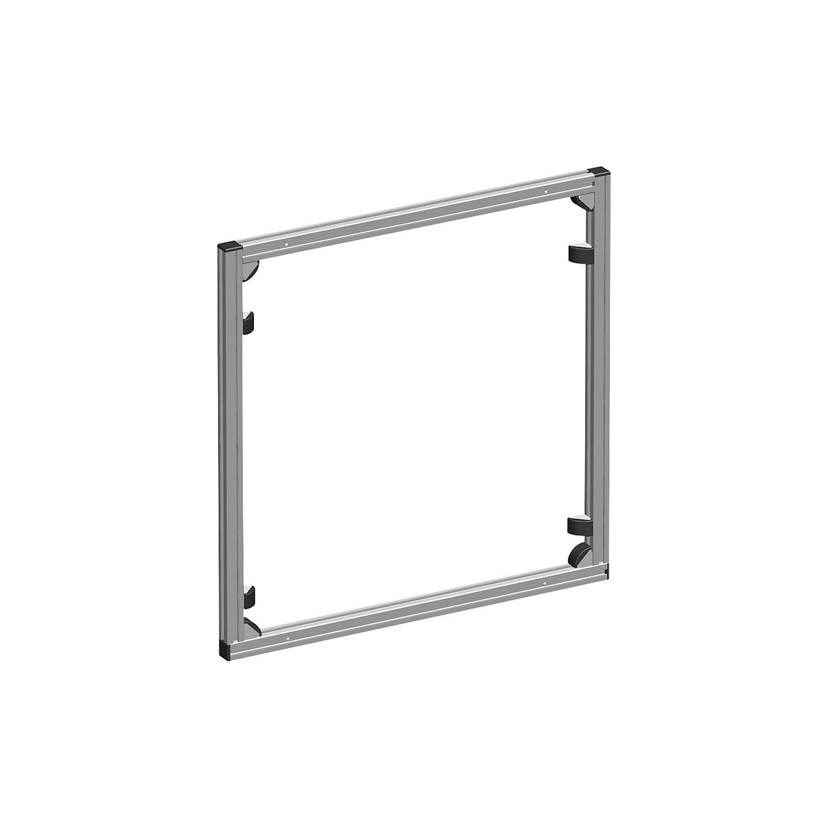 Wall shelf unit for open fronted storage bins, can be fitted out as required, HxW 670 x 660 mm.