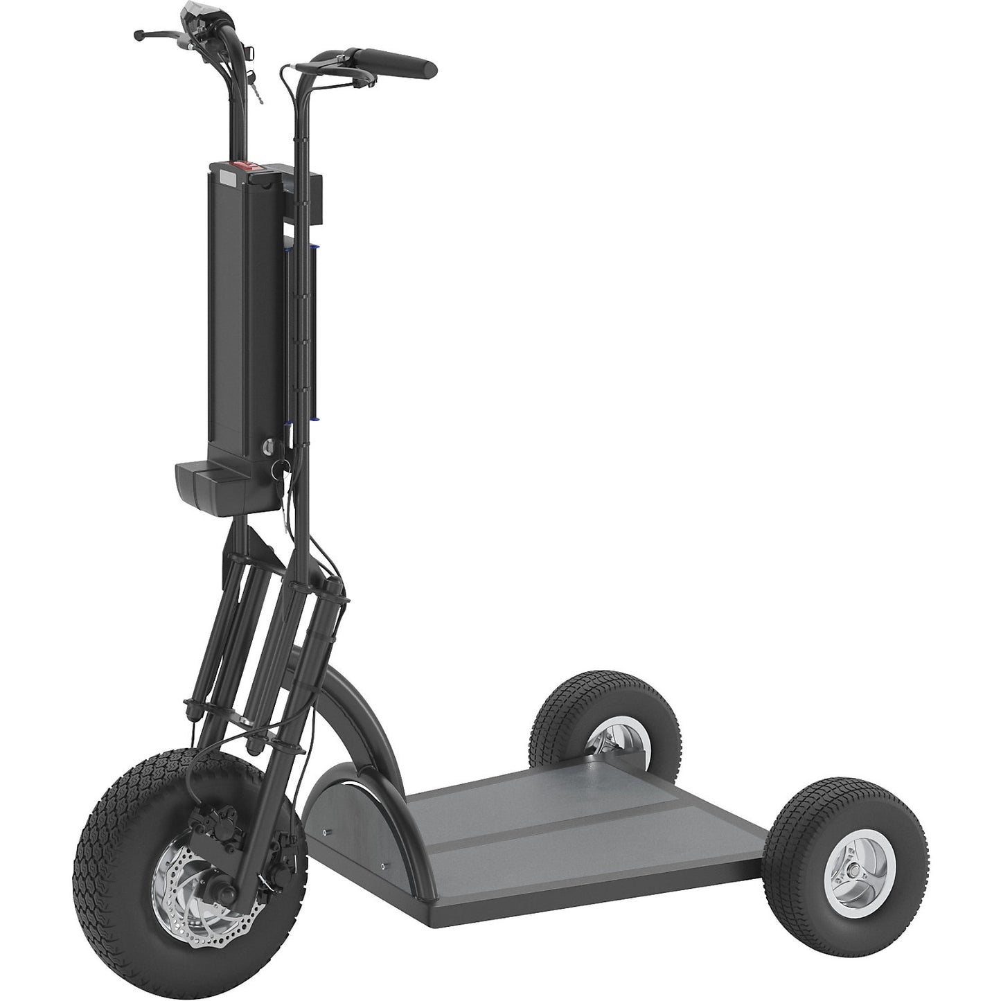 PRO electric transport dolly, 350 W, 3 wheels, black.