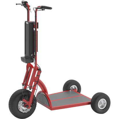 PRO electric transport dolly, 800 W, 3 wheels, red.