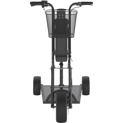 PRO electric transport dolly, 800 W, with basket at front, black.