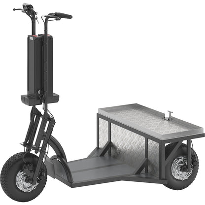 PRO electric transport dolly, 2 x 800 W, with 2 wheel drive, black.