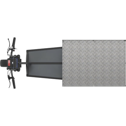XXL PRO electric transport dolly, 5 wheels, with tray, black.