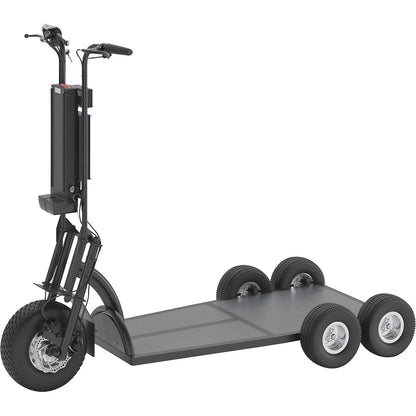 XXL PRO electric transport dolly, 5 wheels, black.