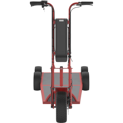 XXL PRO electric transport dolly, 5 wheels, red.