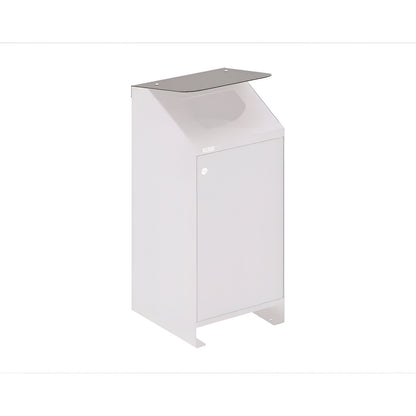 Berlin outdoor recyclable waste collector, 2 x 100 l, lid yellow/blue.