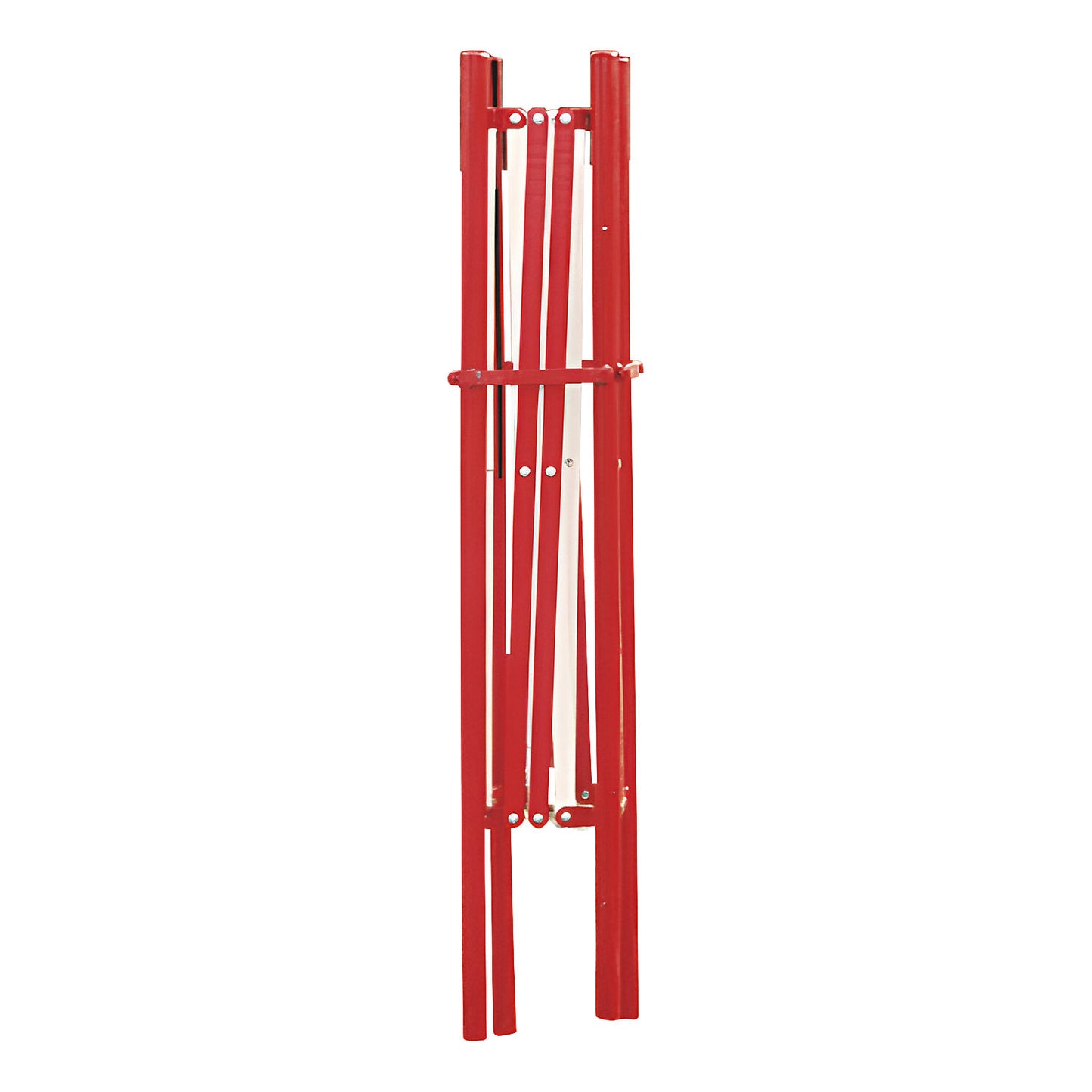 Manhole barrier, extendable, LxW 1000 x 1000 mm, pack of 4, red / white.