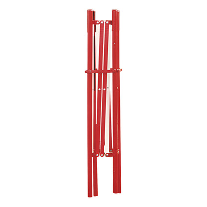 Manhole barrier, extendable, LxW 1000 x 1000 mm, pack of 4, red / white.