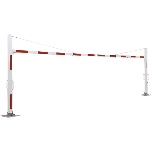 Height limiter, rotating, height 1900 - 2500 mm, width 5000 - 7000 mm, pure white.