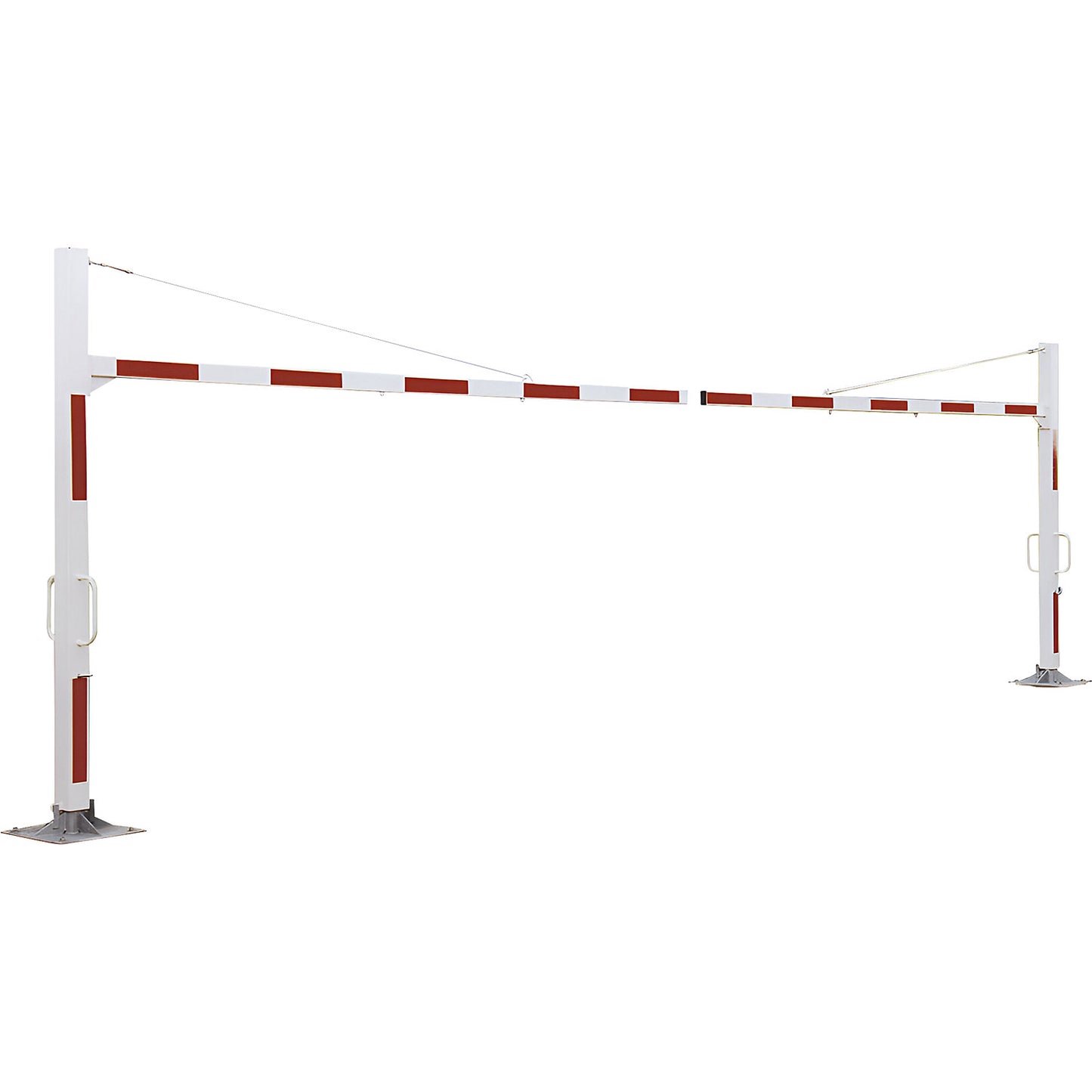 Height limiter, rotating, height 2500 - 3500 mm, width 5000 - 7000 mm, pure white.