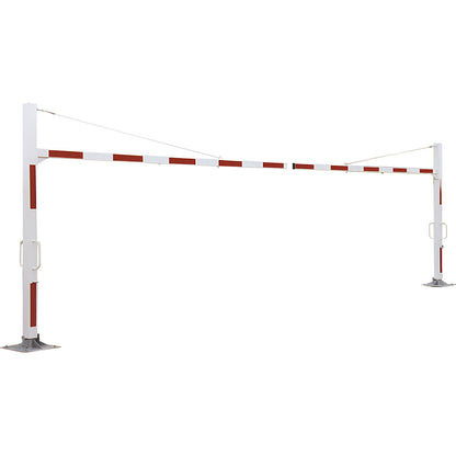 Height limiter, rotating, height 2500 - 3500 mm, width 5000 - 7000 mm, pure white.