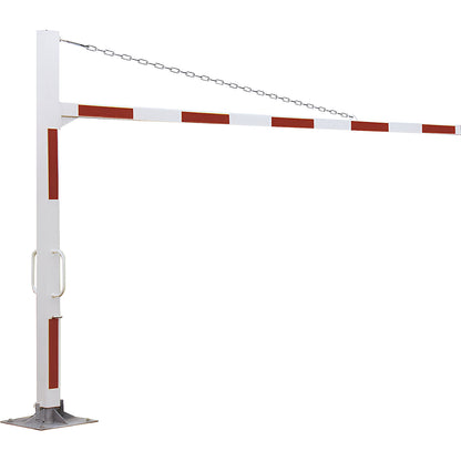 One-sided height limiter, rotating, height 1900 - 2500 mm, width 2500 - 3500 mm.