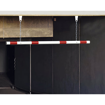 Height limit, width 1500 mm, pure white RAL 9010.