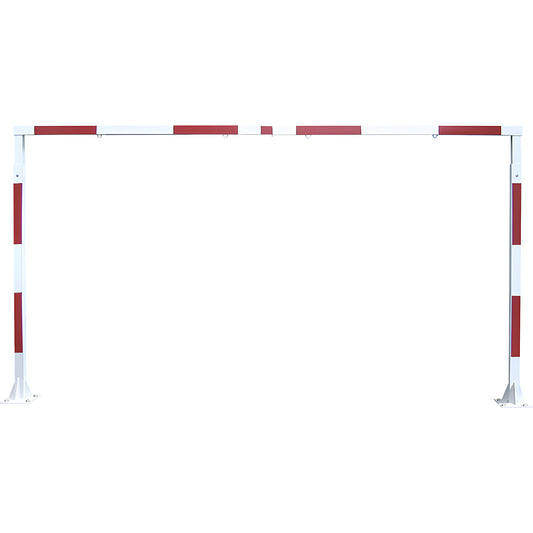 Fixed height limiter, HxW 2200 x 5200 mm, pure white RAL 9010, hot dip galvanised.