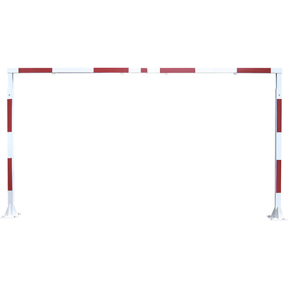 Fixed height limiter, HxW 2200 x 5200 mm, pure white RAL 9010, hot dip galvanised.