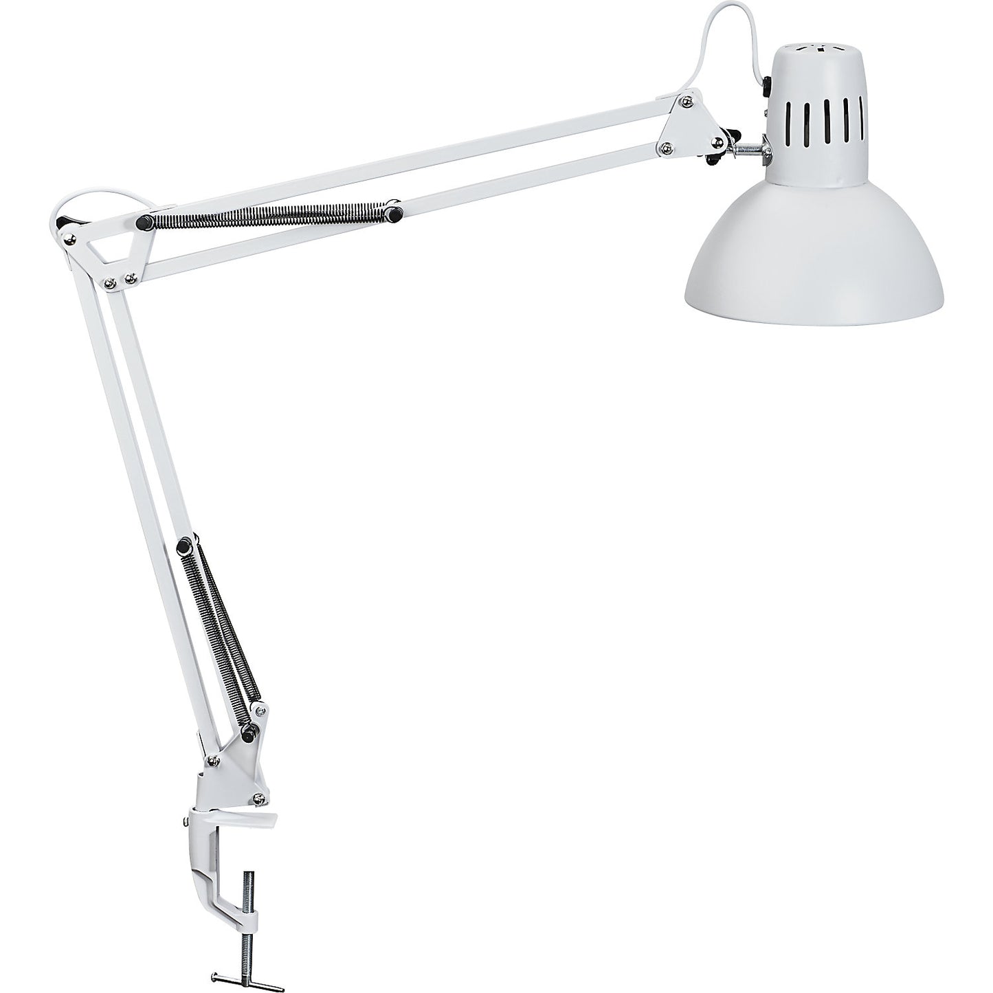 MAULstudy LED desk lamp, with clamp base, white.