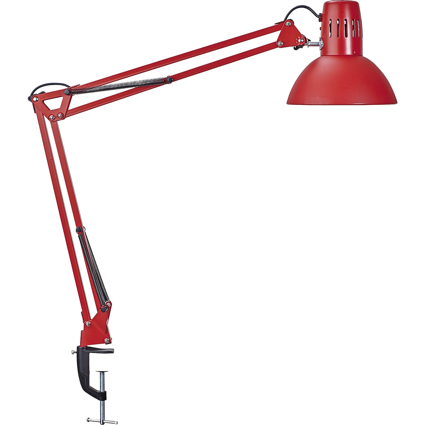 MAULstudy LED desk lamp, with clamp base, red.