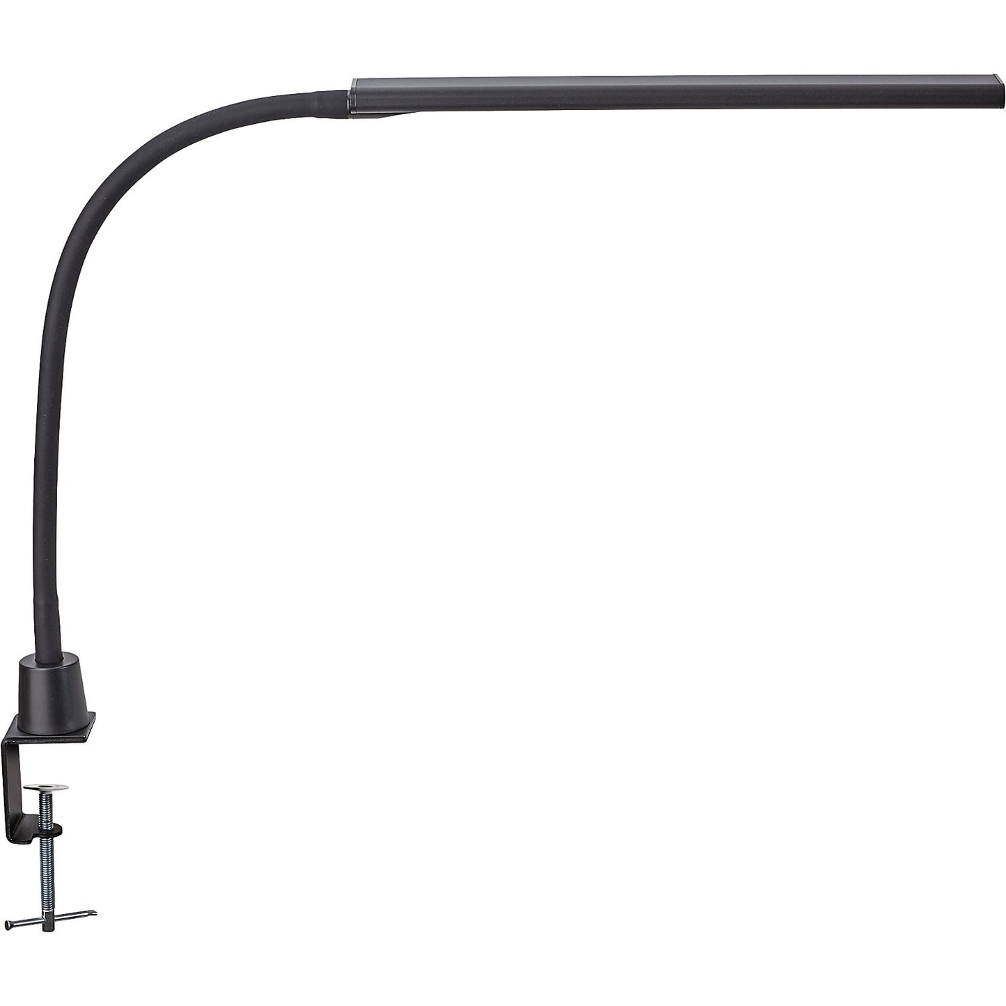 MAULpirro LED desk lamp, with clamp base, dimmable, black.