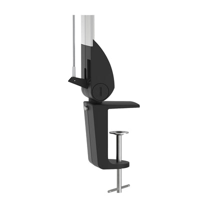 OPTIMUS COLOUR VARIO LED desk lamp, with clamp base, dimmable, silver.