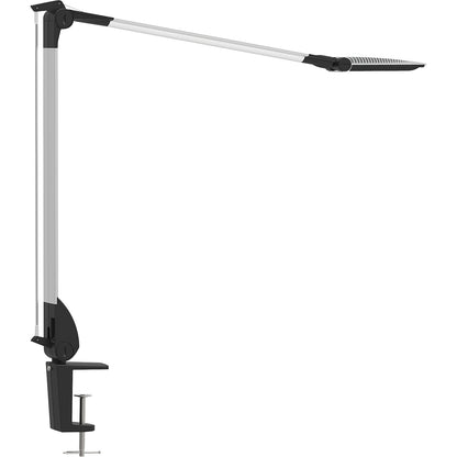 OPTIMUS COLOUR VARIO LED desk lamp, with clamp base, dimmable, silver.