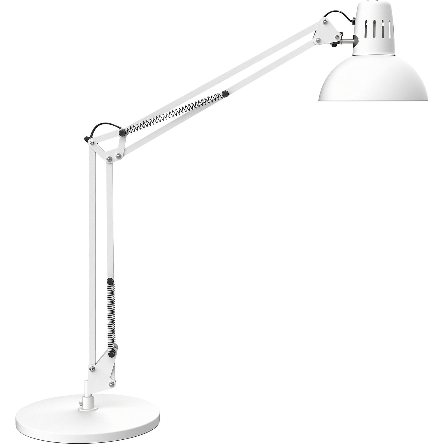 MAULstudy desk lamp, with pedestal base, bulb not included, white.