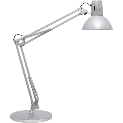 MAULstudy desk lamp, with pedestal base, bulb not included, silver.