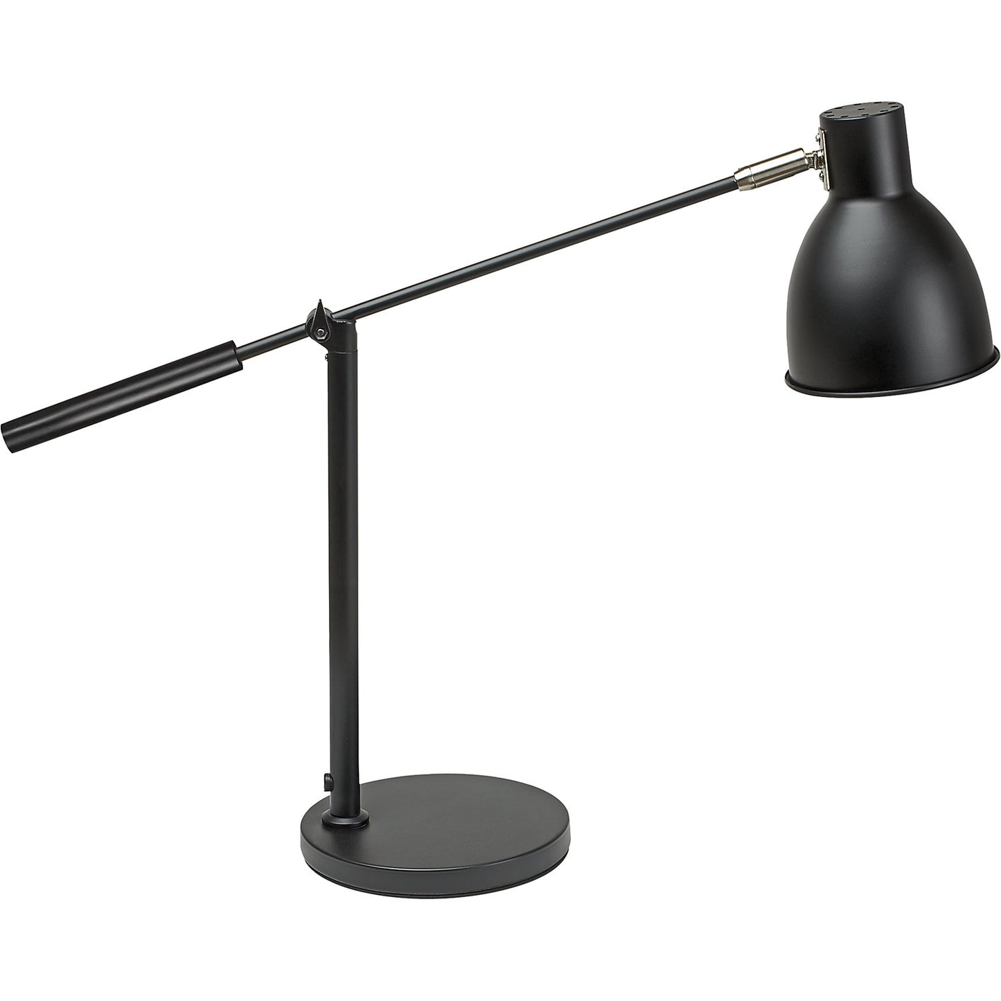 MAULfinja desk lamp, with pedestal base, bulb not included, black.