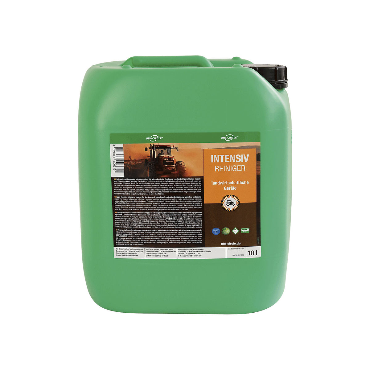 Intensive cleaner, plastic canister, capacity 10 l.