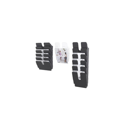 FLEXIPLUS document tray for wall mounting, incl. screws and wall plugs, 6 A4 landscape, transparent.