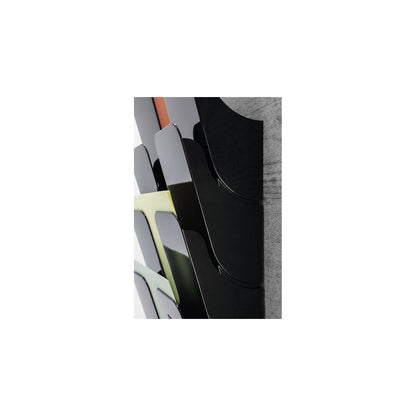 FLEXIPLUS document tray for wall mounting, incl. screws and wall plugs, 6 A4 portrait, black.