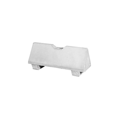 Concrete barrier, LxWxH 1090 x 390 x 465 mm, pack of 4, grey, with hole.