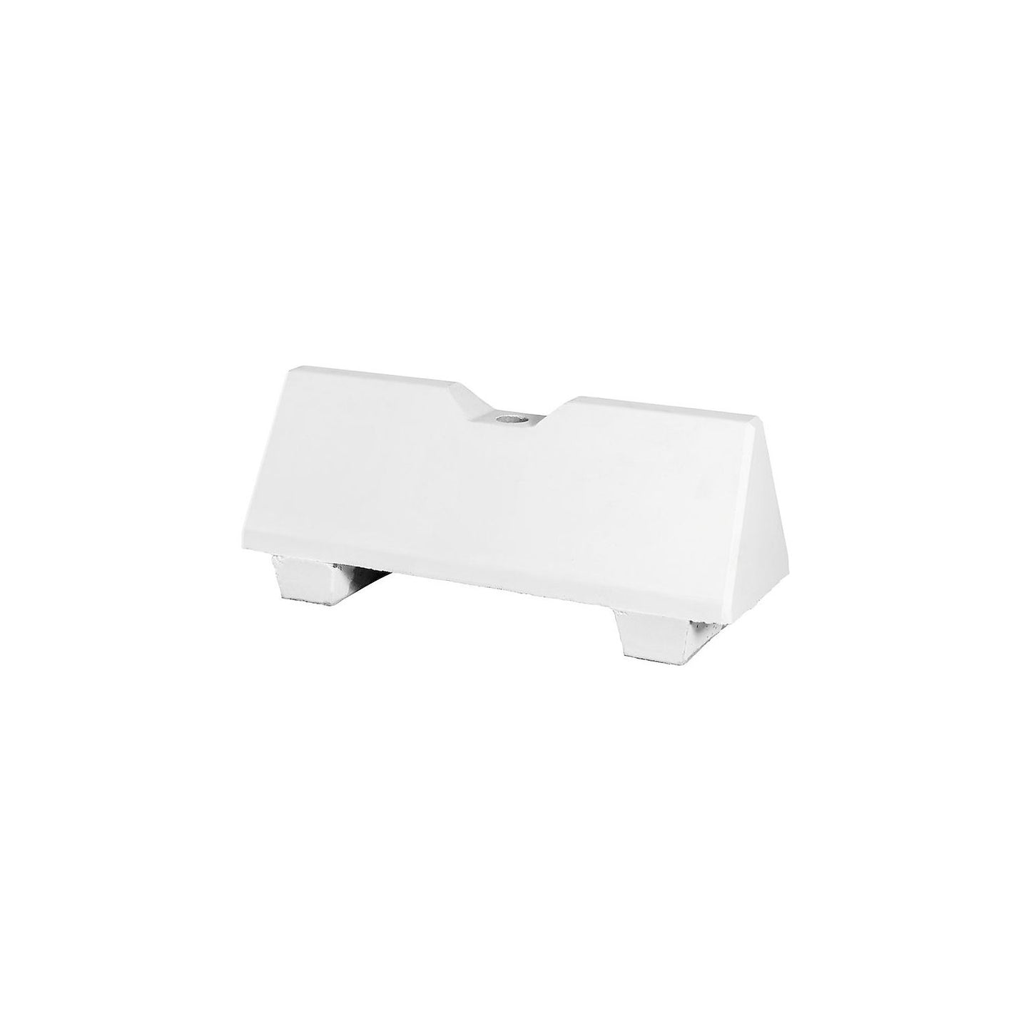 Concrete barrier, LxWxH 1090 x 390 x 465 mm, pack of 4, white, with hole.