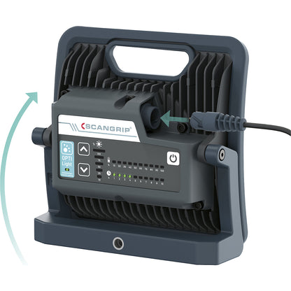 NOVA LED floodlight, cable and battery operation, NOVA 4 C+R forLIFE, 4000 lumens.