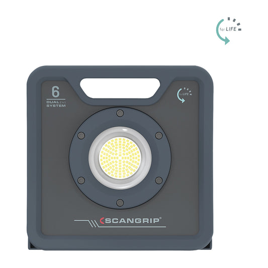 NOVA LED floodlight, cable and battery operation, NOVA 6 C+R forLIFE, 6000 lumens.